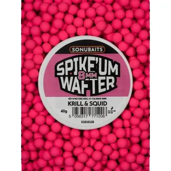 Boilies SONUBAITS - Nástraha Spike'um Wafters 40g, 8mm - Krill/Squid