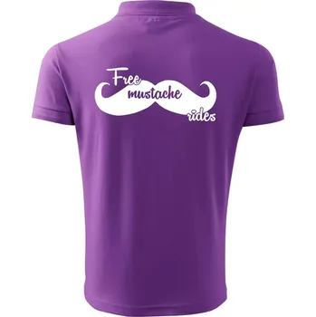 Pánská košile Free Mustache rides - Polokošile pánská Pique Polo 203 - S ( Fialová )