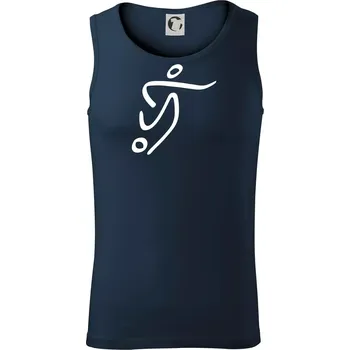 Fotbalista silueta - Tílko pánské Core - L ( Námořní modrá (velmi tmavá - téměř černá) )