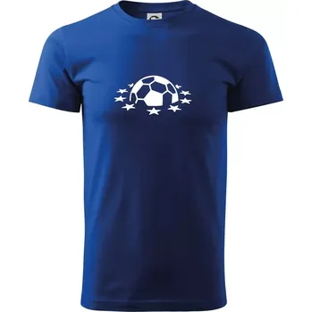 Pánské tričko Liga mistrů míč - Triko extra velké (5-8XL) - 7XL ( Královská modrá )