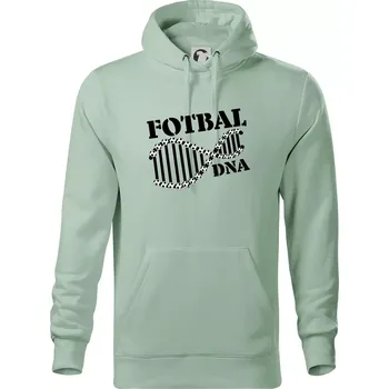 Pánská mikina Fotbal DNA - Mikina pánská Cape s kapucí - 5XL ( Sage )