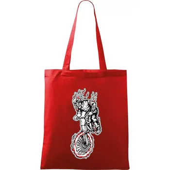 Kostra downhill - Taška bavlněná - 42 x 38 cm ( Červená )