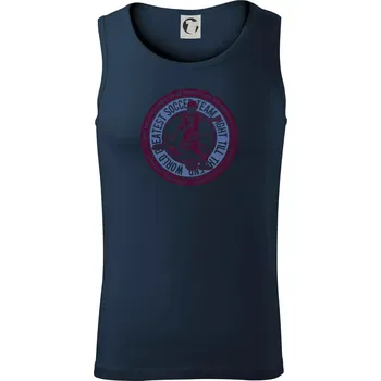 Soccer kulatý motiv - Tílko pánské Core - XL ( Námořní modrá (velmi tmavá - téměř černá) )