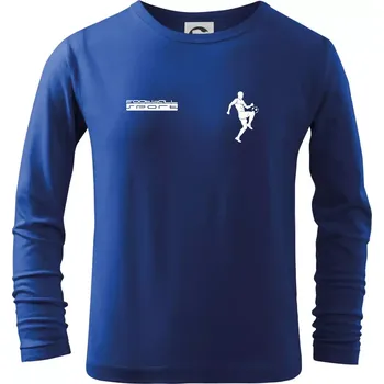 Chlapecké oblečení Football sport - Triko dětské Long Sleeve - 134 cm/8 let ( Královská modrá )