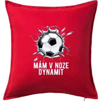 Polštář Mám v noze dynamit - Polštář 50x50 - 50x50 - Pouze potah ( Červená )