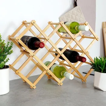 Stojan na víno Stojan na víno z bambusu EXCELLENT HOUSEWARE 54 x 16,5 cm