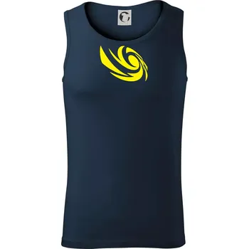 Vortex logo samostatné - žluté - Tílko pánské Core - M ( Námořní modrá (velmi tmavá - téměř černá) )