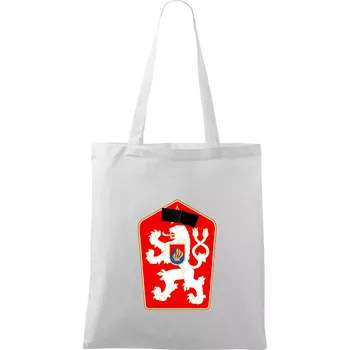 Nákupní taška Mistrovství světa v ledním hokeji 1969 znak samostatný bez čísla - Taška bavlněná - 42 x 38 cm ( Bílá )