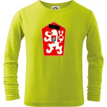 Dětská móda Mistrovství světa v ledním hokeji 1969 znak samostatný bez čísla - Triko dětské Long Sleeve - 158 cm/12 let ( Limetková )