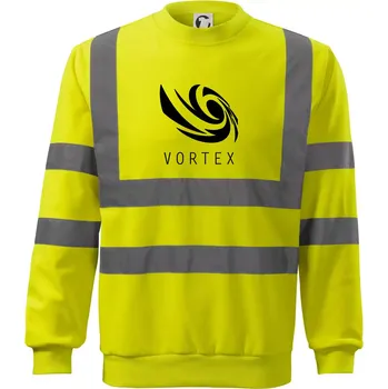 Pánská mikina Vortex logo jednobarevné - Reflexní mikina - 2XL ( Neonově žlutá )