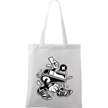 Rozhodčí píšťalka - Taška bavlněná - 42 x 38 cm ( Bílá )