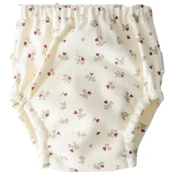 Plenkové kalhoty Bavlněné tréninkové kalhotky 11–15 kg Květinový vzor Pratelné kojenecké plenky Nepromokavé spodní prádlo pro dívky Opakované použití