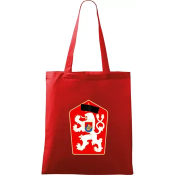 Mistrovství světa v ledním hokeji 1969 znak samostatný bez čísla - Taška bavlněná - 42 x 38 cm ( Červená )
