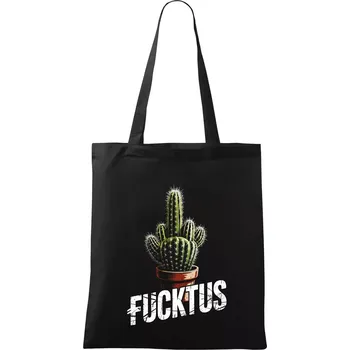 Nákupní taška Fucktus - Taška bavlněná - 42 x 38 cm ( Černá )