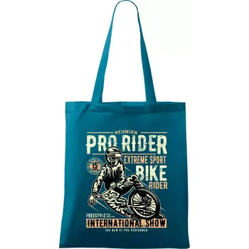 Pro Rider - Taška bavlněná - 42 x 38 cm ( Petrolejová )