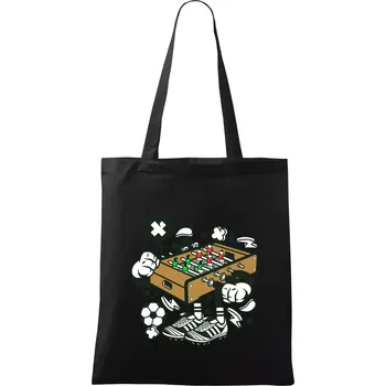 Nákupní taška Fotbalový stolňák - Taška bavlněná - 42 x 38 cm ( Černá )