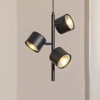 ALDEX Závěsné světlo 1047E, 3-ramenné, černé - Stínidla na lampu - Ø 11,5 cm, výška 9 cm; Ø držák na strop 10 cm černý 3 x 35 W - Doprava zdarma
