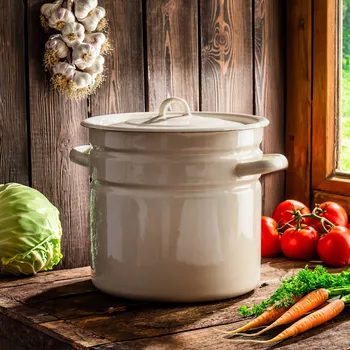 Hrnec Emailem pokrytý gastronomický hrnec s poklicí 12 l