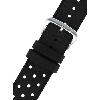 Řemínek na hodinky Kožený řemínek Morellato 5807B71.019 M, černý, recyklovaný materiál