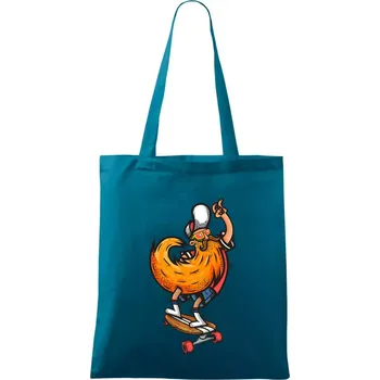 Mustache board - Taška bavlněná - 42 x 38 cm ( Petrolejová )