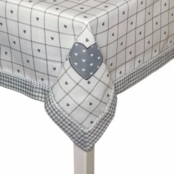 ubrus Polyesterový ubrus na stůl JEDEKA ARTO 002 BÍLÝ 140 x 240 cm