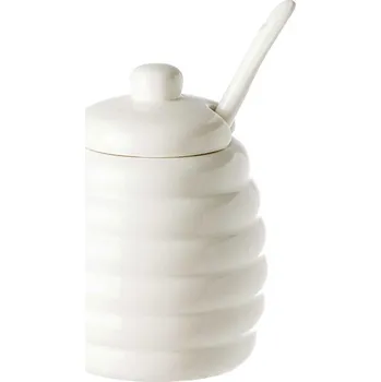 Cukřenka LA PORCELLANA BIANCA Menage 280 ml - porcelánová cukřenka s lžičkou