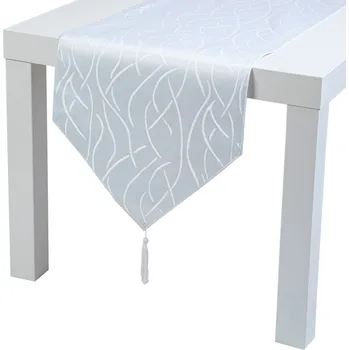 ubrus JEDEKA White 33 x 140 cm bílý - polyesterový běhoun na stůl odolný proti skvrnám
