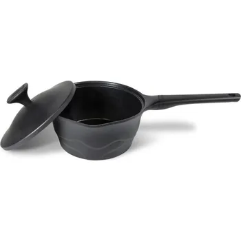 Hrnec MONETA Lirica 1,6 l černý - hliníkový kastrol s pokličkou