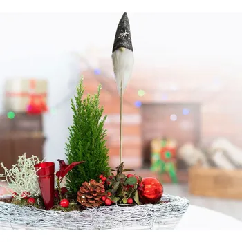 Vánoční dekorace Vánoční ozdoba na peří GHOST BLACK 30 cm