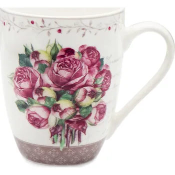 Hrnek porcelán 340ml KVĚT RŮŽE