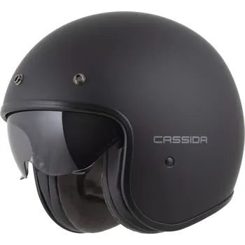 Helma na motorku Otevřená helma na motorku Cassida Oxygen 2.0 Solid matná černo-tmavě šedá XS