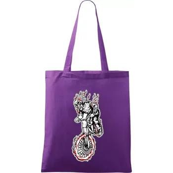 Kostra downhill - Taška bavlněná - 42 x 38 cm ( Fialová )