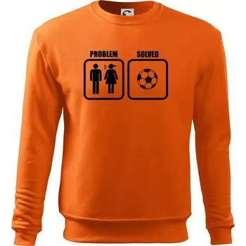 Pánská mikina Problém fotbal - Mikina Essential pánská - S ( Oranžová )