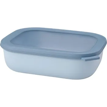 MEPAL Cirqula Oblong Nordic Blue 2 l modrá - plastová kuchyňská mísa na s víkem