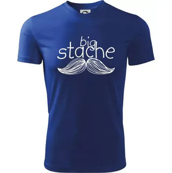 Big stache - Dětské triko sportovní (dresovina) - 158 cm/12 let ( Královská modrá )