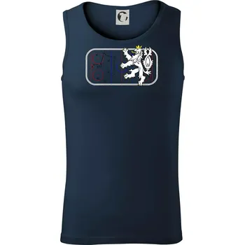 Lev na hrací ploše - Tílko pánské Core - 2XL ( Námořní modrá (velmi tmavá - téměř černá) )