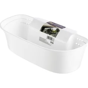 Odpadkový koš Skříňový závěsný koš plastový NO WASTE WHITE