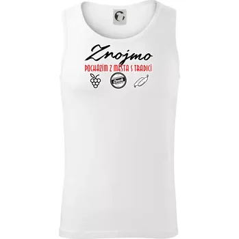 Znojmo město s tradicí - Tílko pánské Core - S ( Bílá )