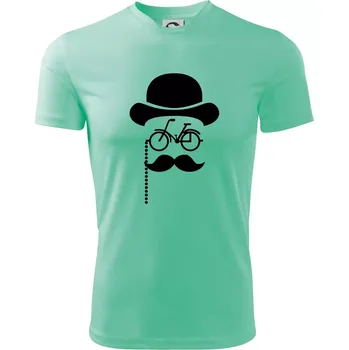 Chlapecké oblečení Mustache kolo - Dětské triko sportovní (dresovina) - 146 cm/10 let ( Mátová )