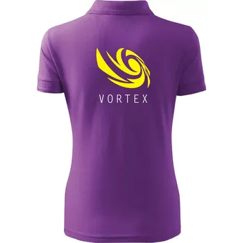 Vortex logo barevné - Polokošile dámská Pique Polo - S ( Fialová )