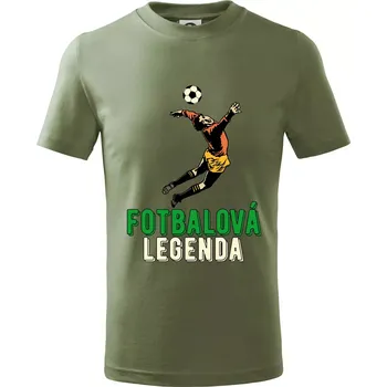 Dětská móda Fotbalová legenda brankář - Tričko dětské bavlněné - 158 cm/12 let ( Khaki )