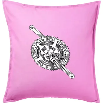Polštář Cyklo převodník - Polštář 50x50 - 50x50 - Pouze potah ( Růžová )