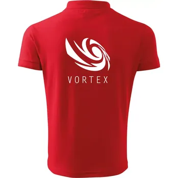 Pánská košile Vortex logo jednobarevné - Polokošile pánská Pique Polo 203 - S ( Červená )