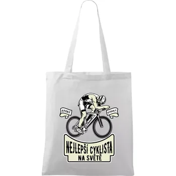 Nejlepší cyklista na světě - Taška bavlněná - 42 x 38 cm ( Bílá )