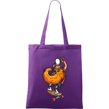 Mustache board - Taška bavlněná - 42 x 38 cm ( Fialová )