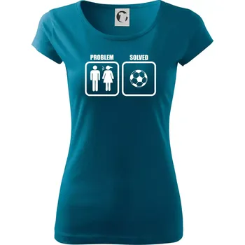 Problém fotbal - Dámské triko Pure - XS ( Petrolejová )