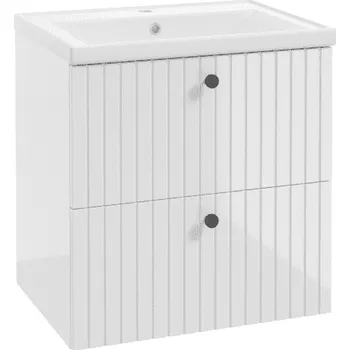 Koupelnový nábytek ArtDef Skříňka pod umyvadlo RIETTI WHITE D60 | 60 cm