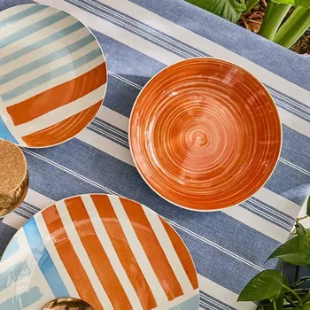 Talíř TOGNANA Portofino 18 el. - porcelánová jídelní sada talířů pro 6 osob