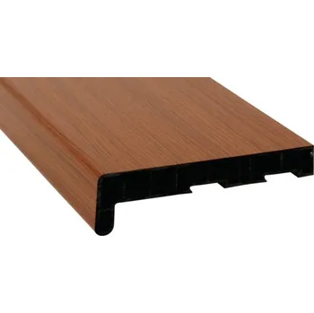 Parapet Parapet na míru PVC vnitřní s nosem Streifen Douglasie 3152009 17/40x530 mm, délka na přání 500-5000 mm