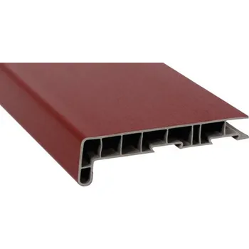Parapet Parapet na míru PVC vnitřní s nosem Dunkelrot 308105 17/40x500 mm, délka na přání 500-5000 mm
